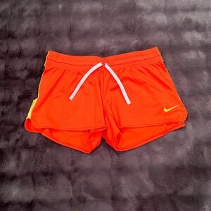 Nike Dri-Fit Athletic Shorts - Orange with Yellow Accent - Small (S) - NWOT